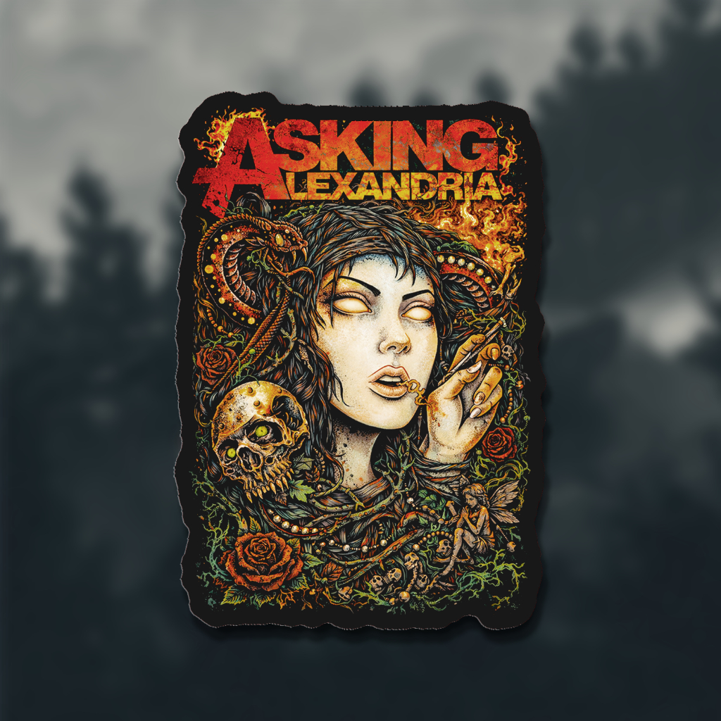 Stiker Vinyl Band Asking Alexandria "Alexandria"