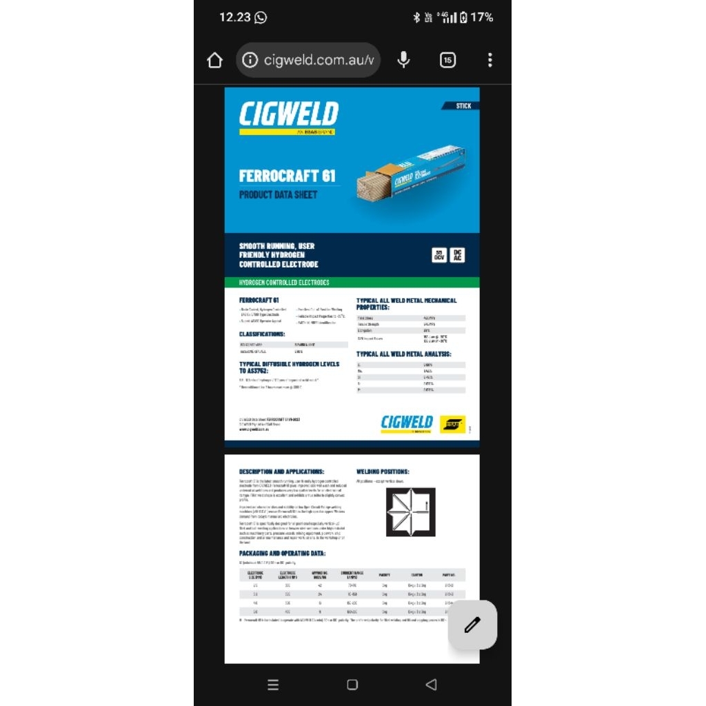 Kawat Las Electroda Wire E7018