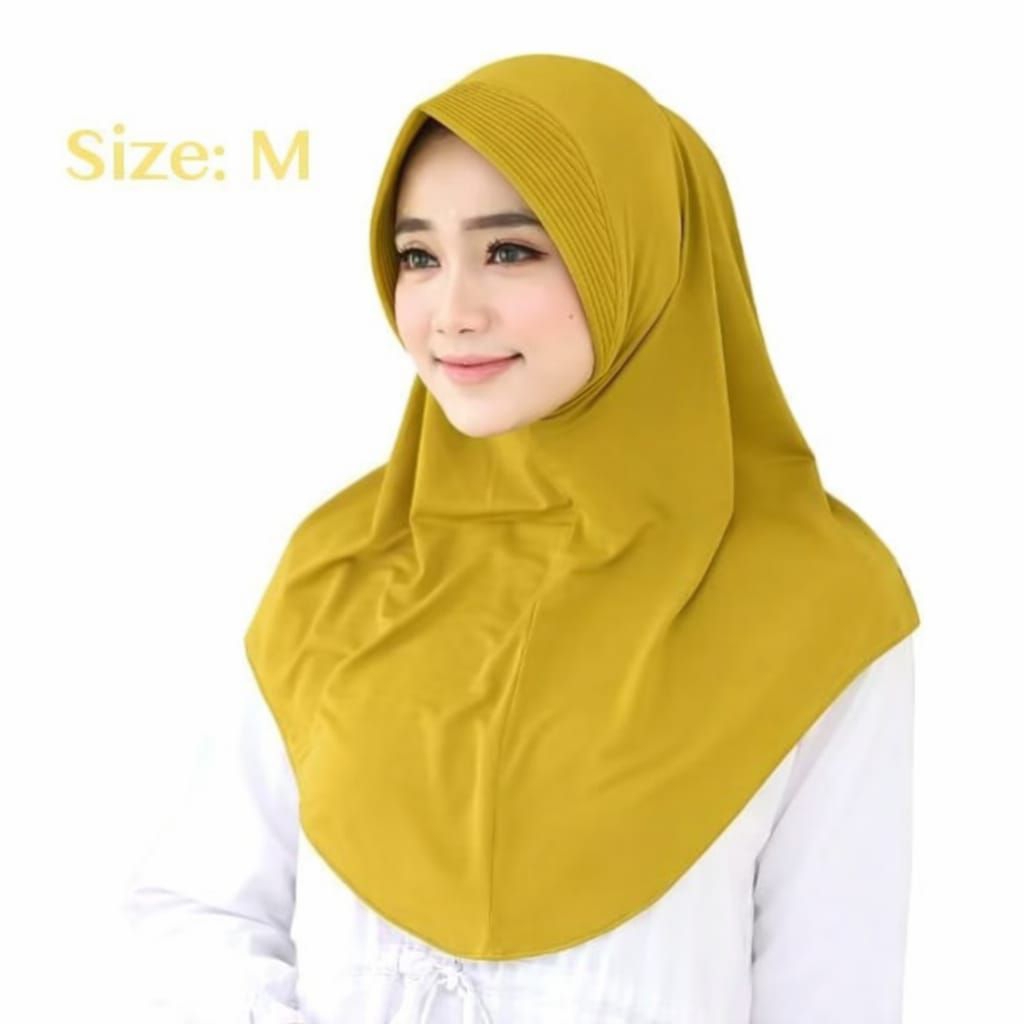 PUSAT GROSIR ... HIJAB BERGO HAMIDAH SIZE  M  POLOS