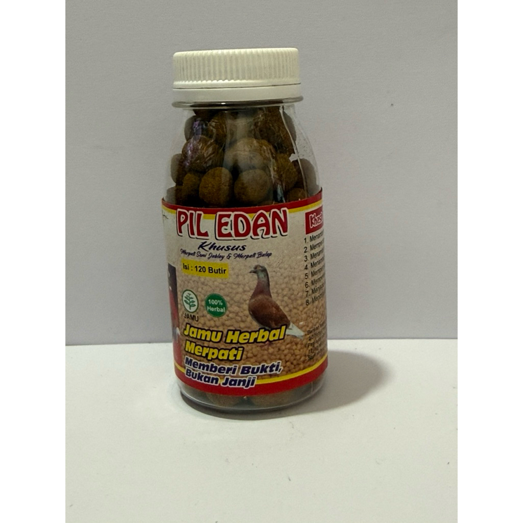 pil edan putih khusus jamu merpati semi ja blay dan merpati balap