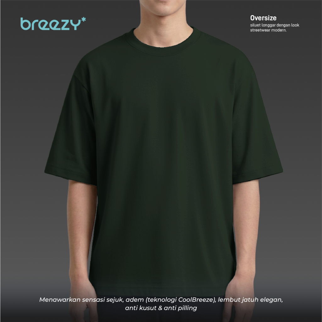 BREEZY Kaos T-Shirt Oversize Danbowl 210 RWDMAN | Grape Leaf Color