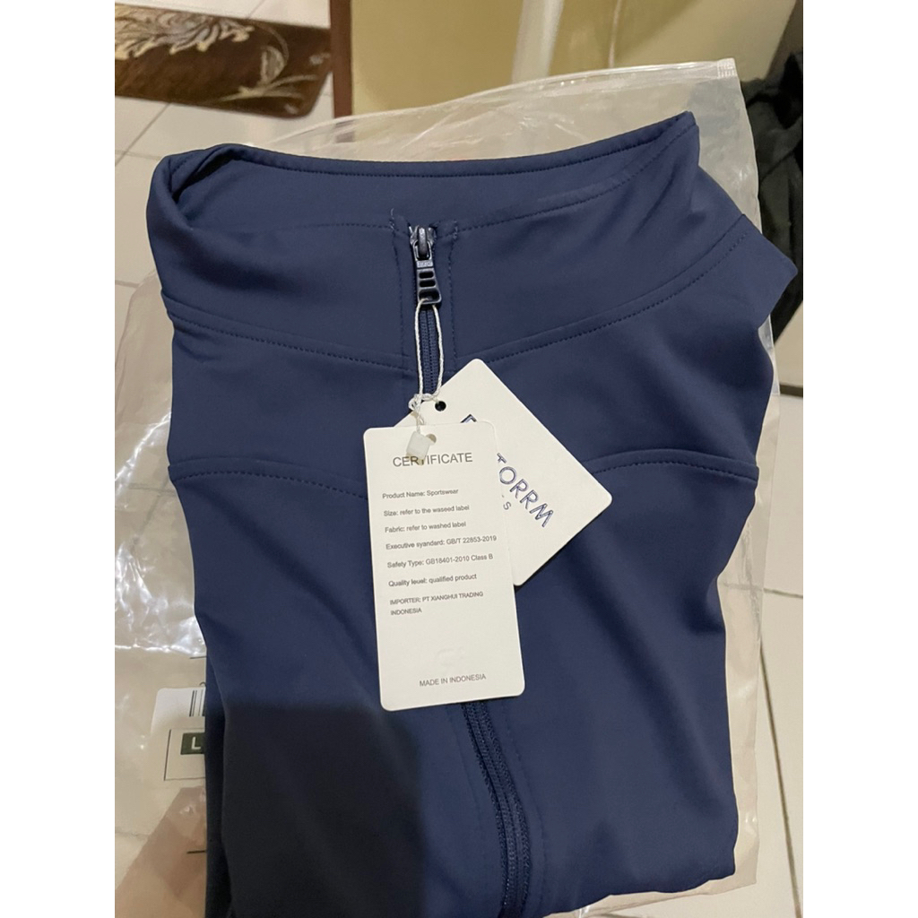 Jaket Olahraga Jaket Yoga Reytorrm L Navy NEW