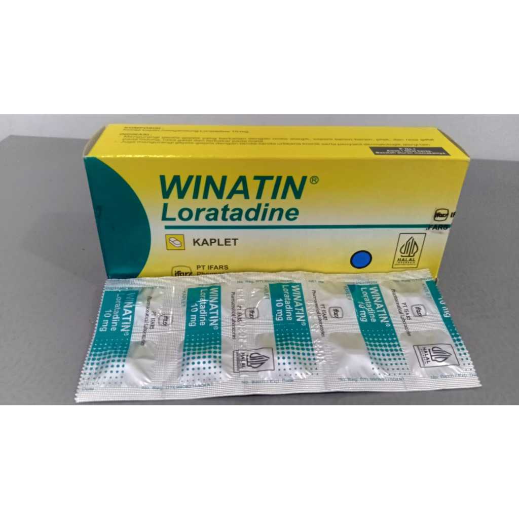 OBAT RHINTIS ALERGI, OBAT BIDURAN, OBAT EKSIM. WINATIN 10 STRIP X 10 TABLET