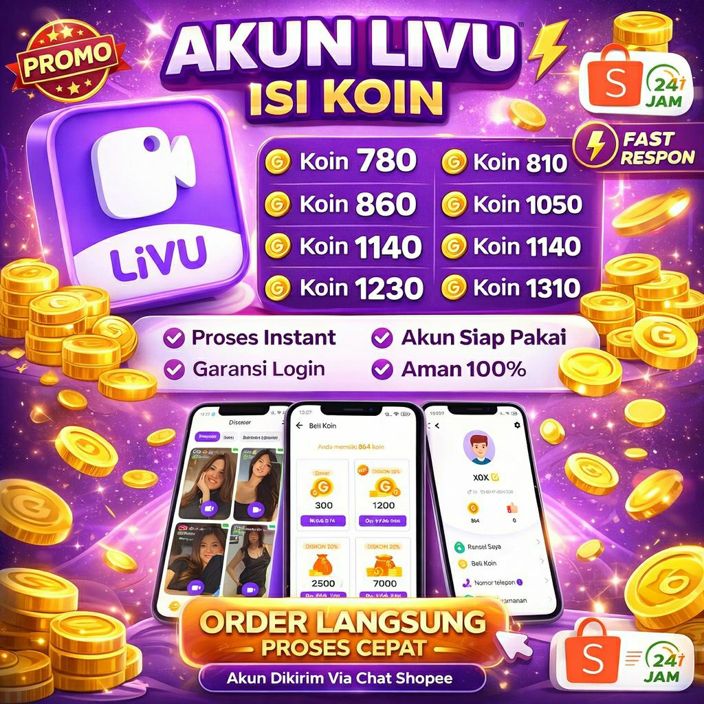 Akun LIVU isi Koin 780/810/860/1050/1140/1230/1310 Murah - Akun siap pakai - Promo