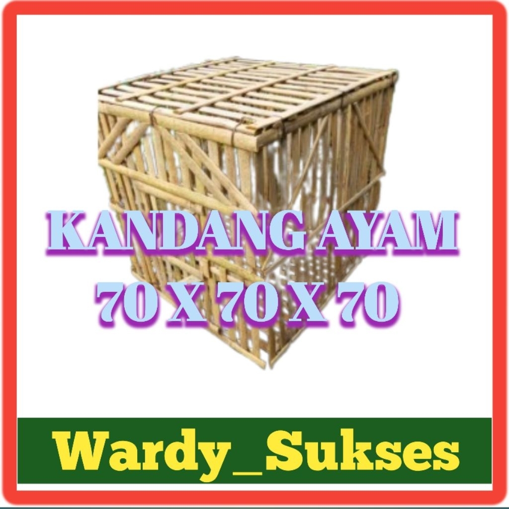 kandang ayam bangkok/kandang ayam /kandang ayam rakitan / kandang ayam bambu