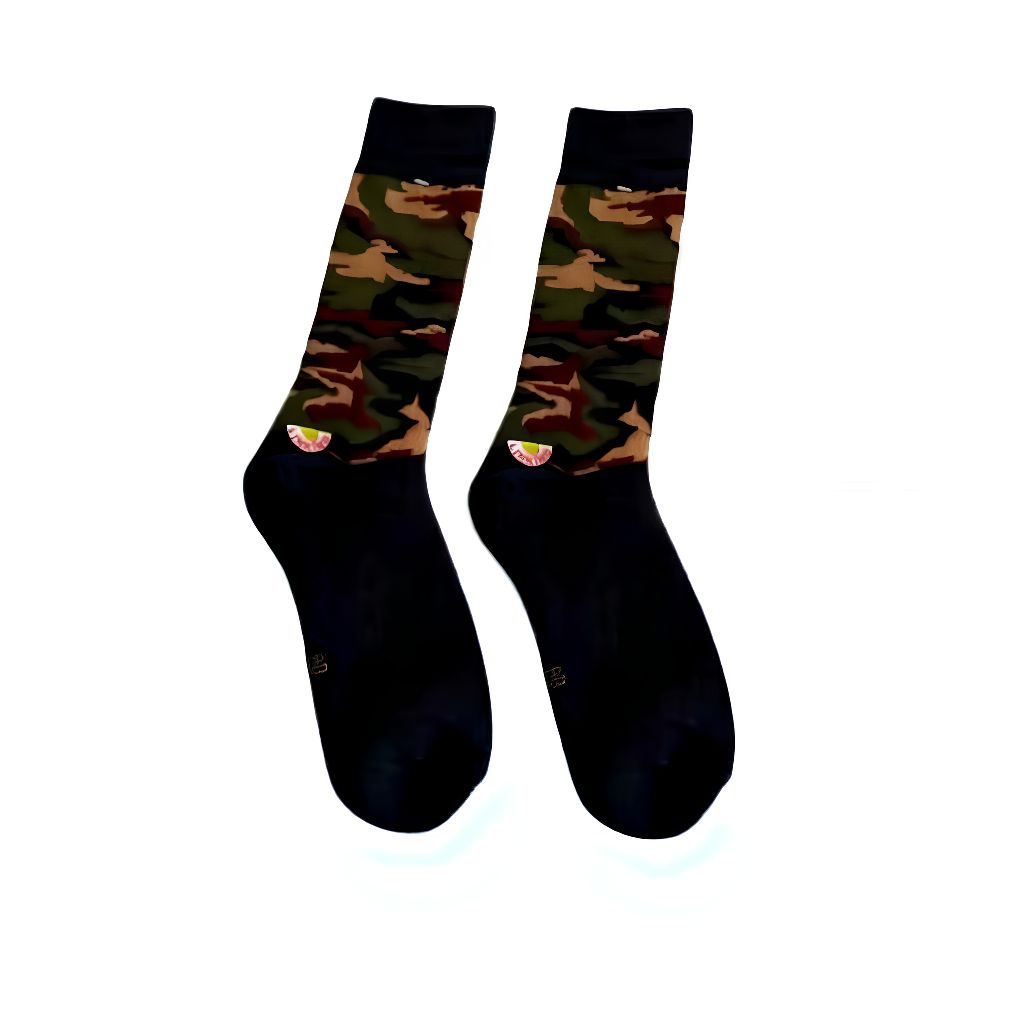 Kaos Kaki PDH TNI Loreng Tebal Premium | Kaos Kaki Panjang TNi Loreng