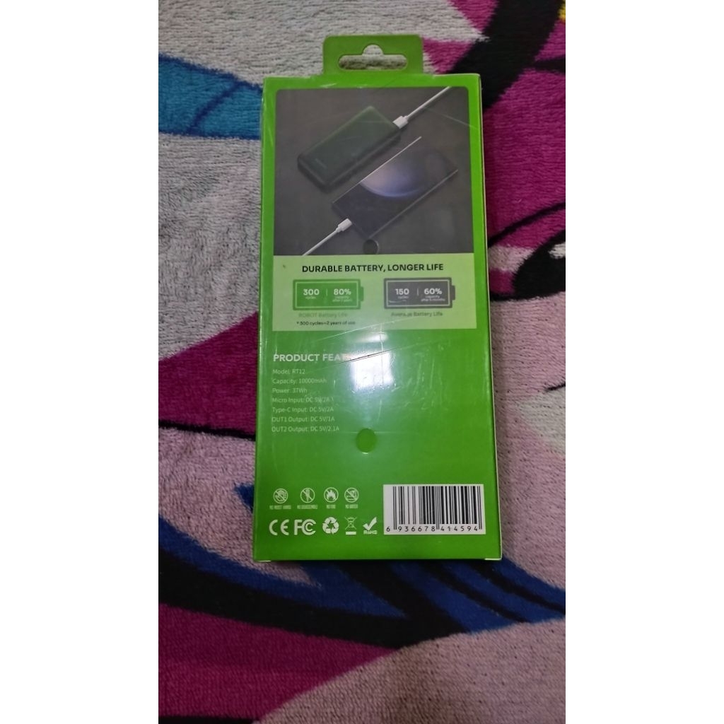 POWER BANK ROBOT 10000 mAh Original