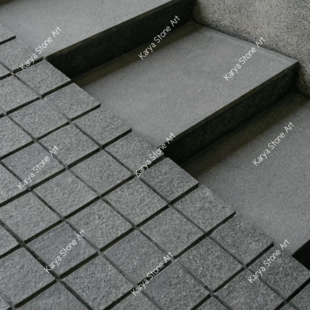 Batu Alam Andesit Carport 10x10x3 | Batu Andesit Bakar 10x10x3cm | Andesit Bakar Hitam 10x10 | Andes