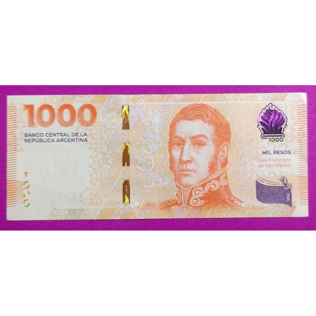 UANG KERTAS ARGENTINA 1OOO PESOS