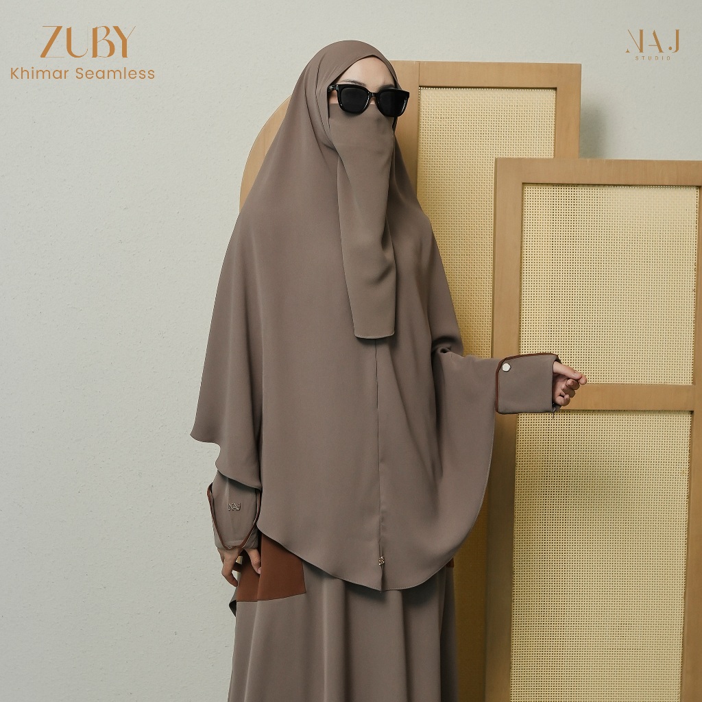 NAJ Studio - (KHIMAR ONLY) Zuby Khimar Anti UV Hijab Instan Seamless Nonpad