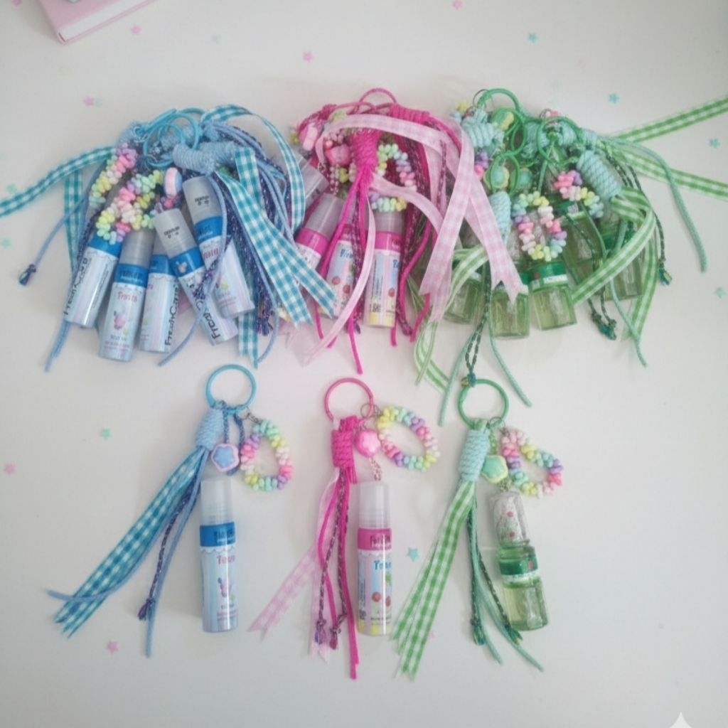 BAG CHARM JOMPO  FRESHCARE TEEN FRESH CARE MATCHA GANTUNGAN KUNCI AESTHETIC