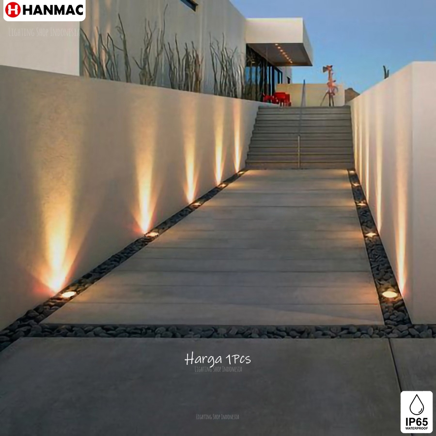 Lampu lantai led tanam sorot focus 12 derajat taman outdoor waterproof