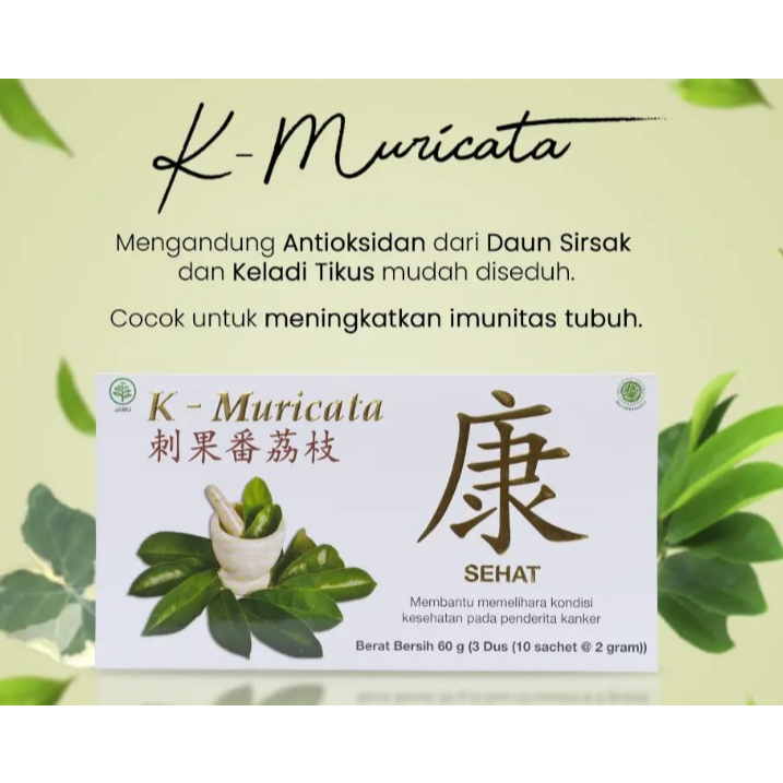 Obat Herbal K MURICATA ORIGINAL 100% ASLI BPOM HALAL MUI