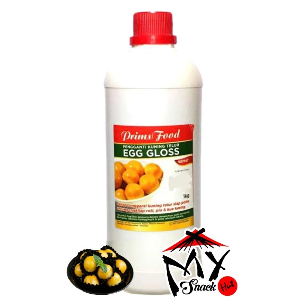 PRIMS FOOD EGG GLOSS 1KG KEMASAN PABRIK PRIMSFOOD PENGKILAP PENGGILAP BOLEN ROTI PIA KUE KERING HALA