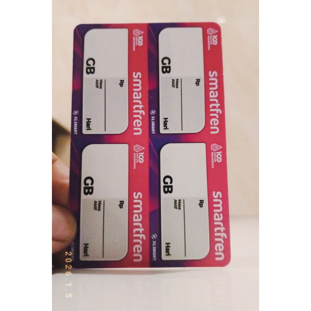 kartu Voucher kosongan Smartfren nasional (COD)