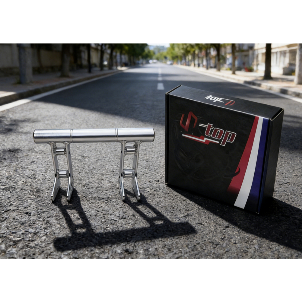 S-TOP Racing cnc ENGINE MOUNTING VRG AEROX NMAX NEW +5 CM SILVER