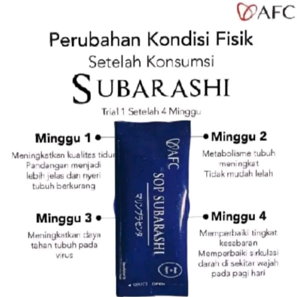 Sop subarashi afc original ecer 3 sachet" Sop subarashi afc original" sop subarashi original" sop su