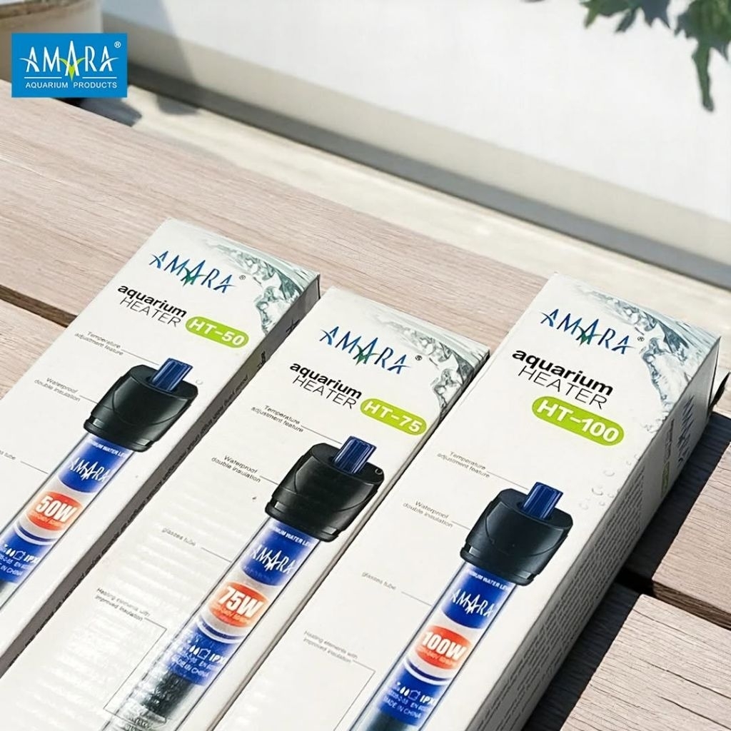 Heater Amara 75 watt / 100 watt Penghangat Air Aquarium
