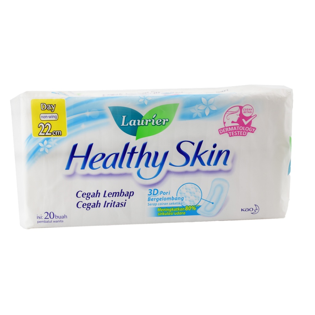 Laurier Healthy Skin Day Slim Non Wing 22 cm - 20 Pads