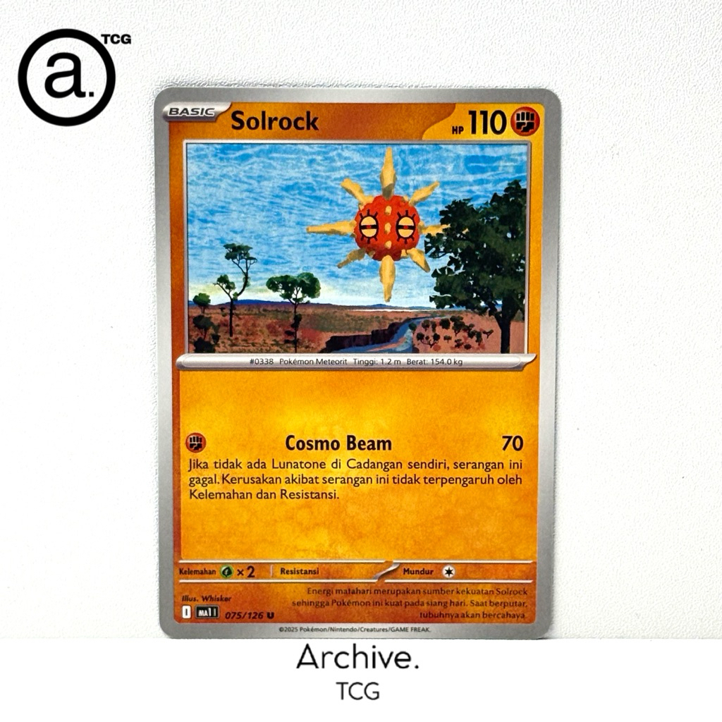 Solrock (075/126) Pokemon Indonesia ~ Evolusi Mega MA1