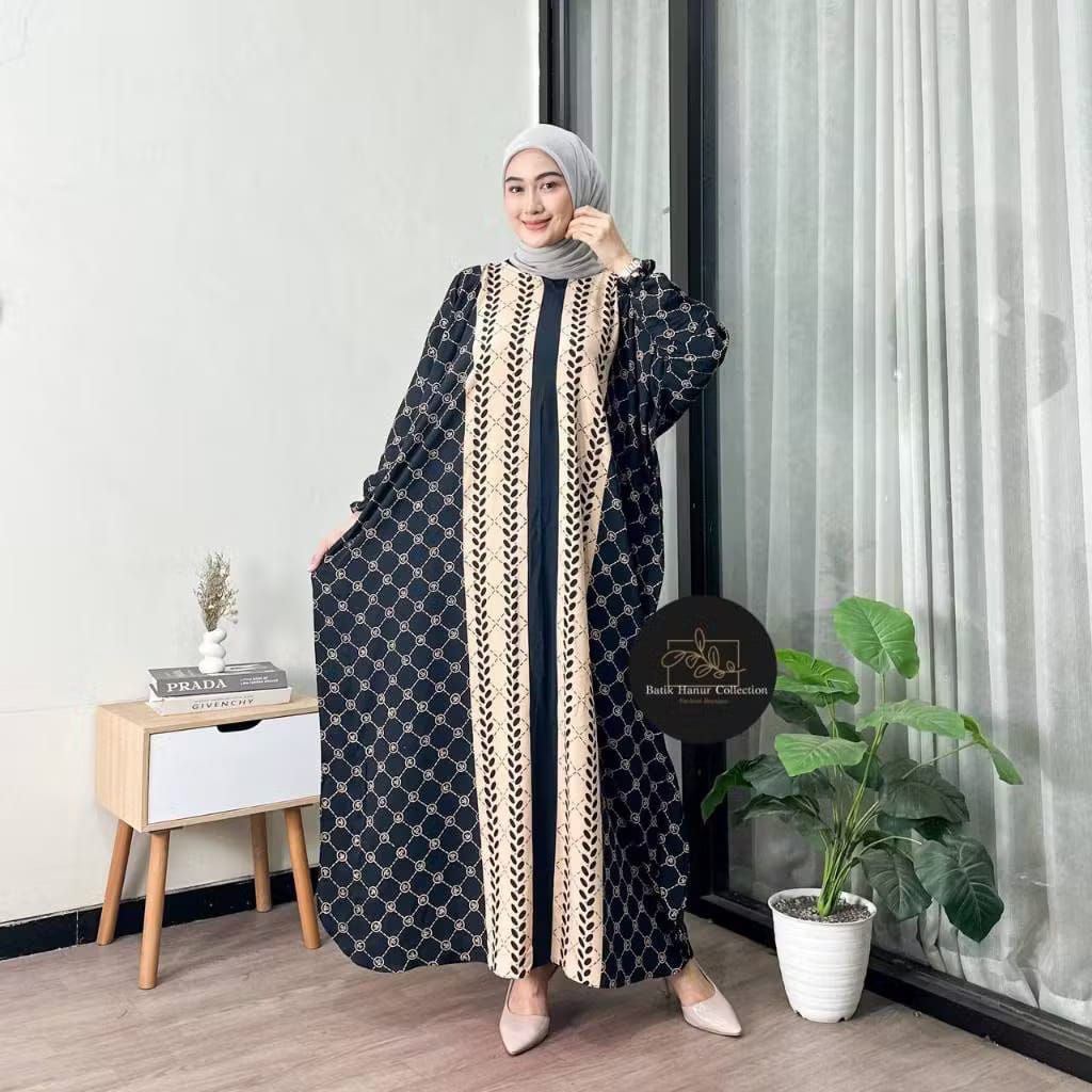 Gamis Kelelawar Terbaru Muslim Kaftan Remaja Lebaran Wanita