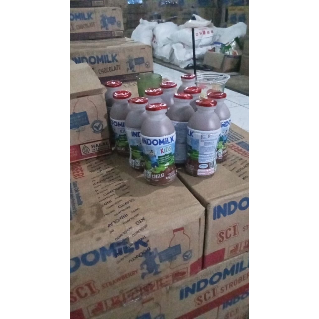 Indomilk Susu Cair Botol 190ml - Tinggi Kalsium, Fosfor, dan Vitamin D