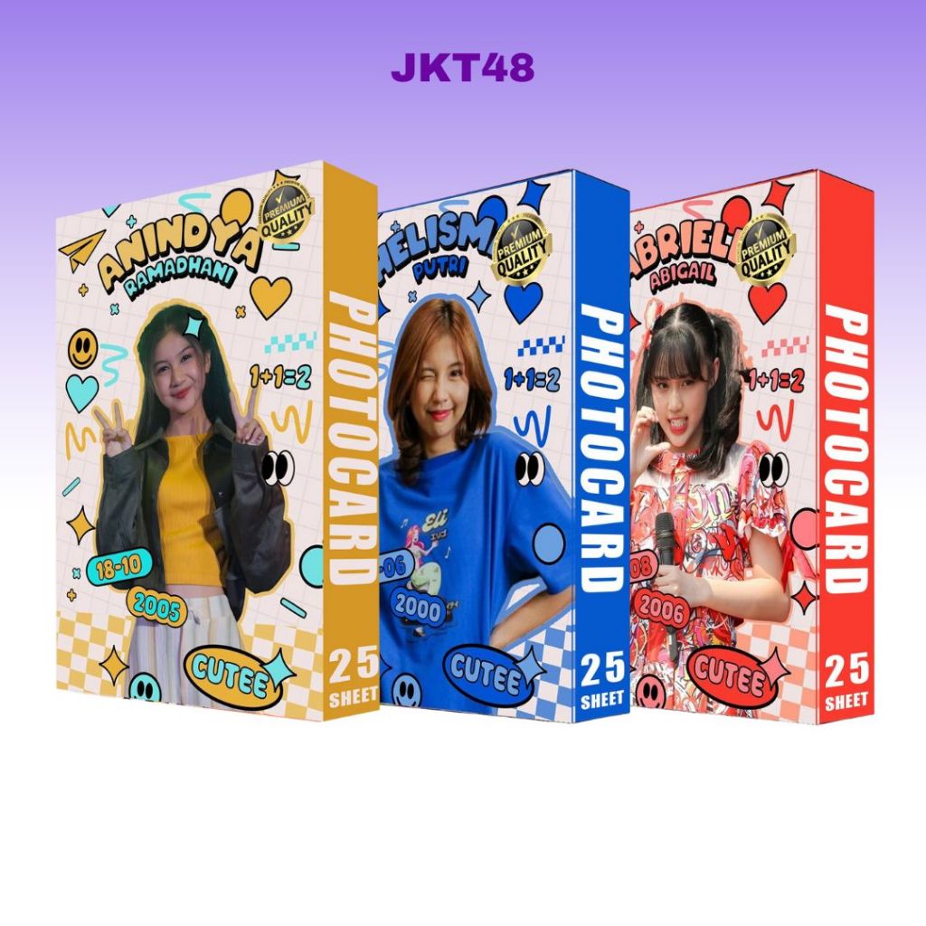 Jkt48 ANIN, ELLA, ELI FLA Photocard Exclusive Hologram