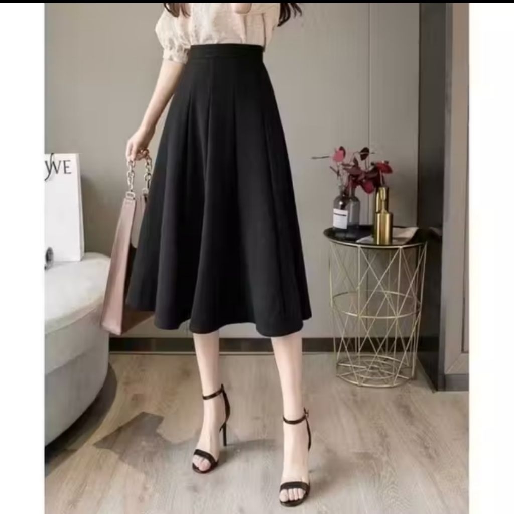 TT65  Rok Scuba pendek / Rok payung Rok wanita