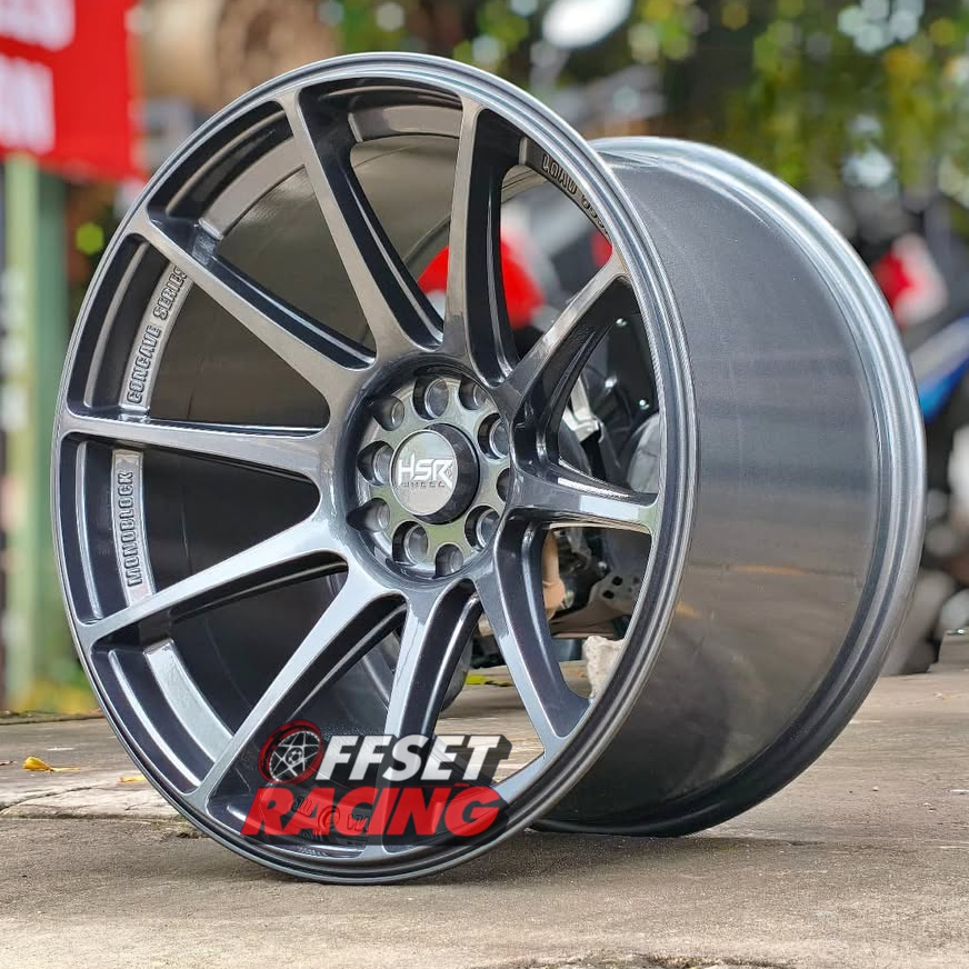 Velg Mobil HSR SHINJUKU Ring 18 Warna Grey Cocok Untuk Innova Camry Accord Civic Altis New