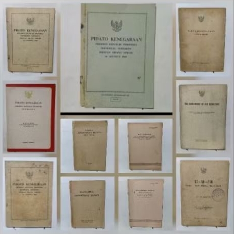 Buku Pidato Kenegaraan Instruksi Presiden RI Soekarno/Soeharto