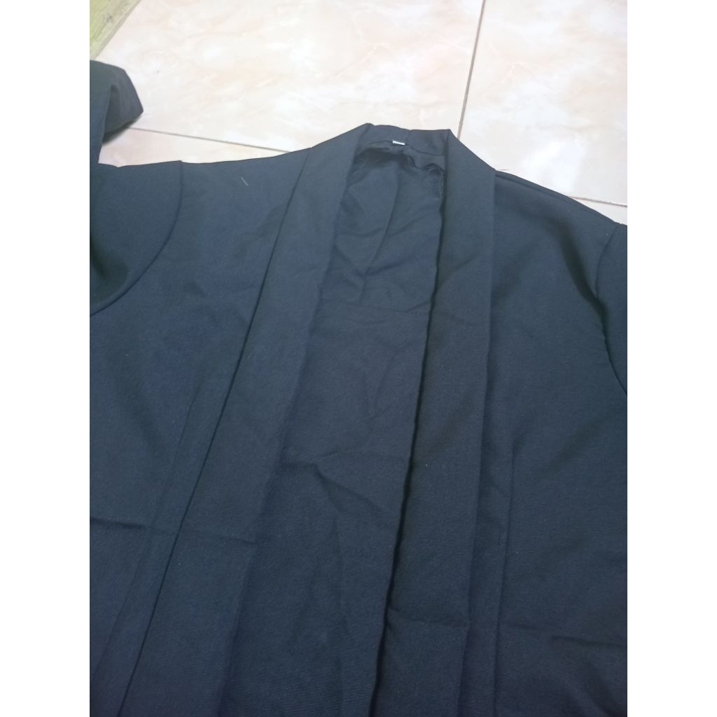 kebaya kutubaru polos hitam