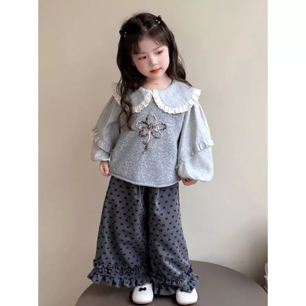 Setelan Lucu Anak Perempuan Usia 1-4 Tahun | Pakaian Import Premium Anak Cewek Baju Lengan Panjang B