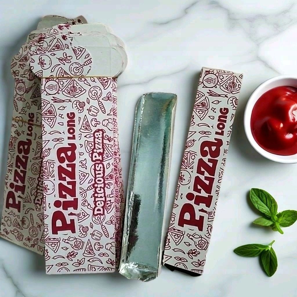 kemasan box pizza panjang / isi 25 pizza box motif
