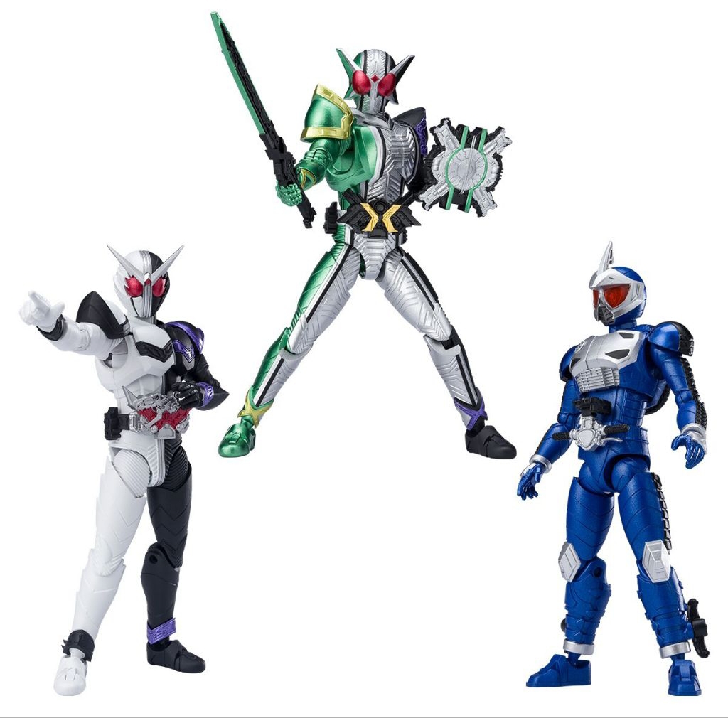 Shodo XX Kamen Rider W Extrime/Fang Joker/Accel Trial P-BANDAI (BACA DESKRIPSI)