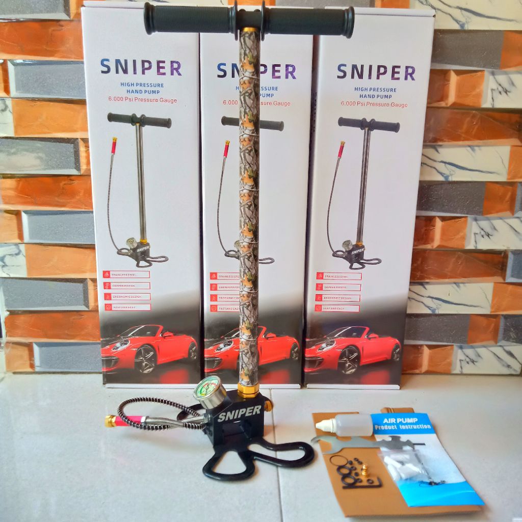 Pompa Pcp Manometer 6000 Psi,Pompa Pcp Warna Kamuflase,Pompa Pcp Kaki Lipat,Pompa Pcp Manometer Besa