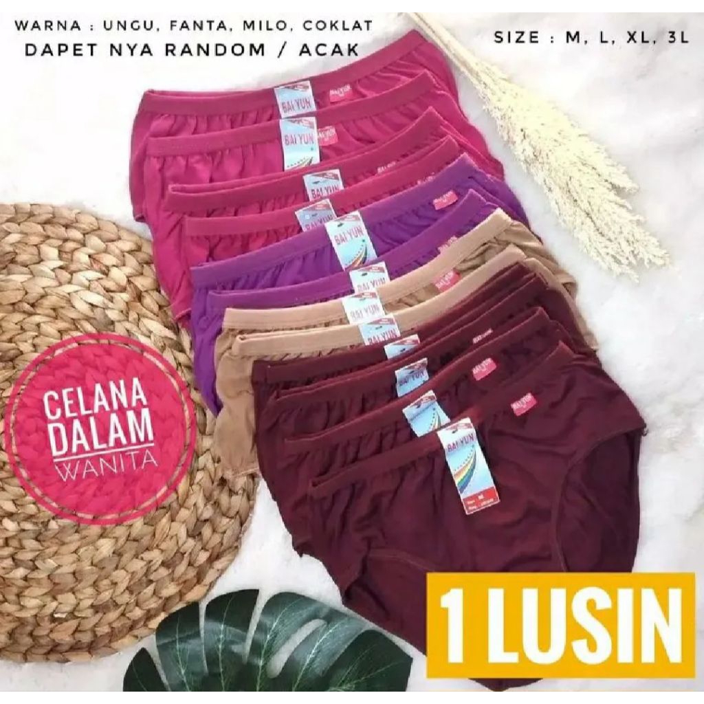 1 LUSIN CD Wanita | celana dalam wanita dewasa | semvak cd wanita dewasa | dalaman cewek | celana da