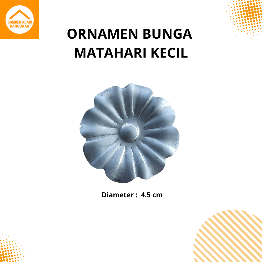 Ornamen Pagar Besi Minimalis Motif Bunga Matahari yang Estetik  Ornamen Bunga Matahari Kecil Bahan P