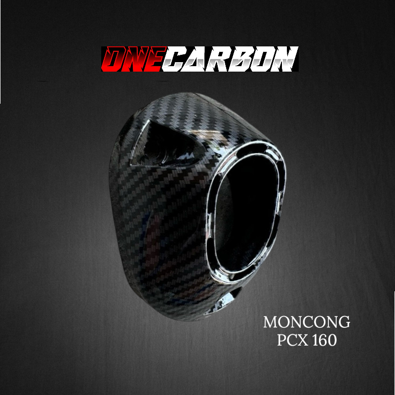 MONCONG ORIGINAL MUFFLER KNALPOT  PCX 160 CARBON ORIGINAL moncong knalpot pcx 160 ORIGINAL new / Var