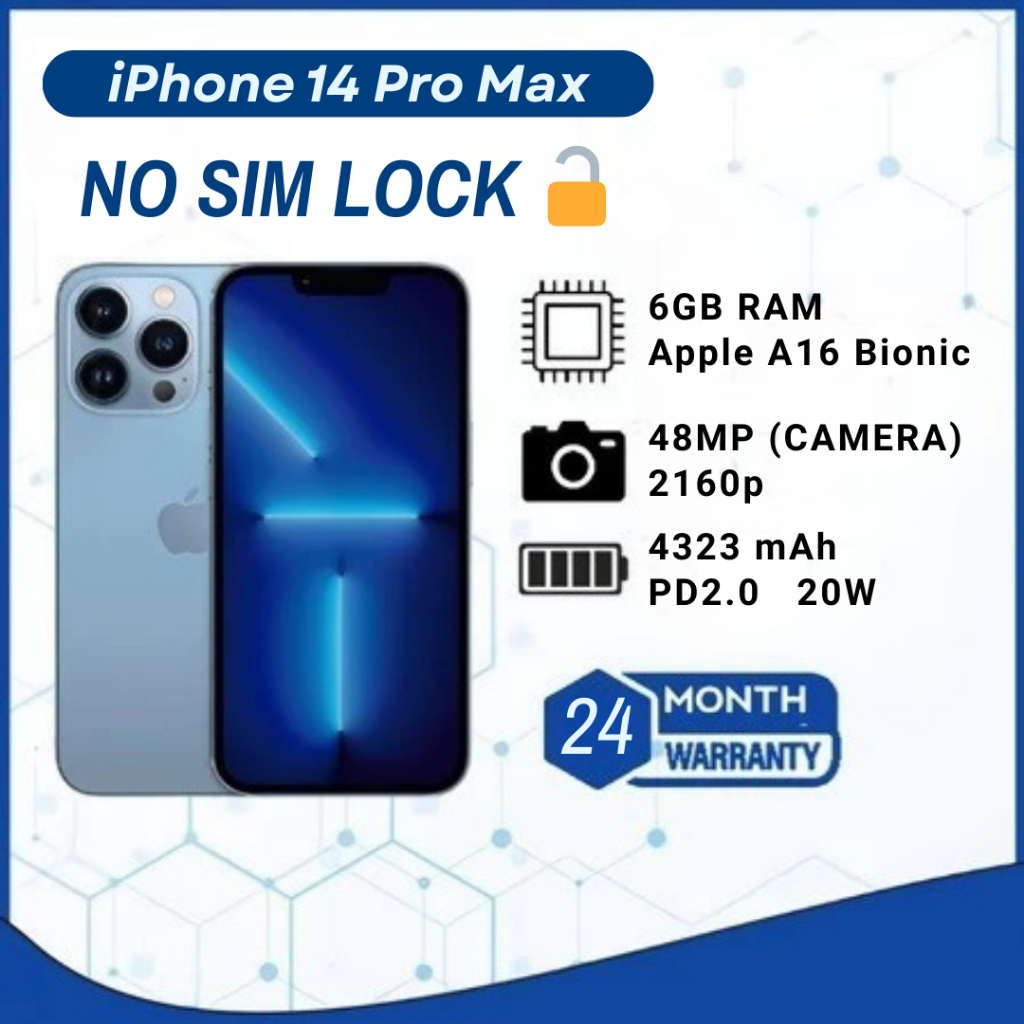 iPhone 14 Pro Max ex iBox Beacukai IMEI Permanen Garansi 24 Bln 100% Original Second iPhone FULLSET 