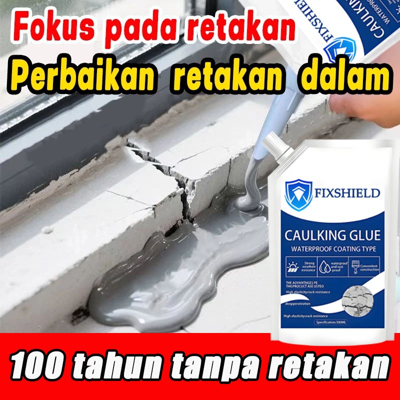 dempul tembok retak dan bolong 500g lem dinding super kuat penambal dinding berlubang lem sealer sea