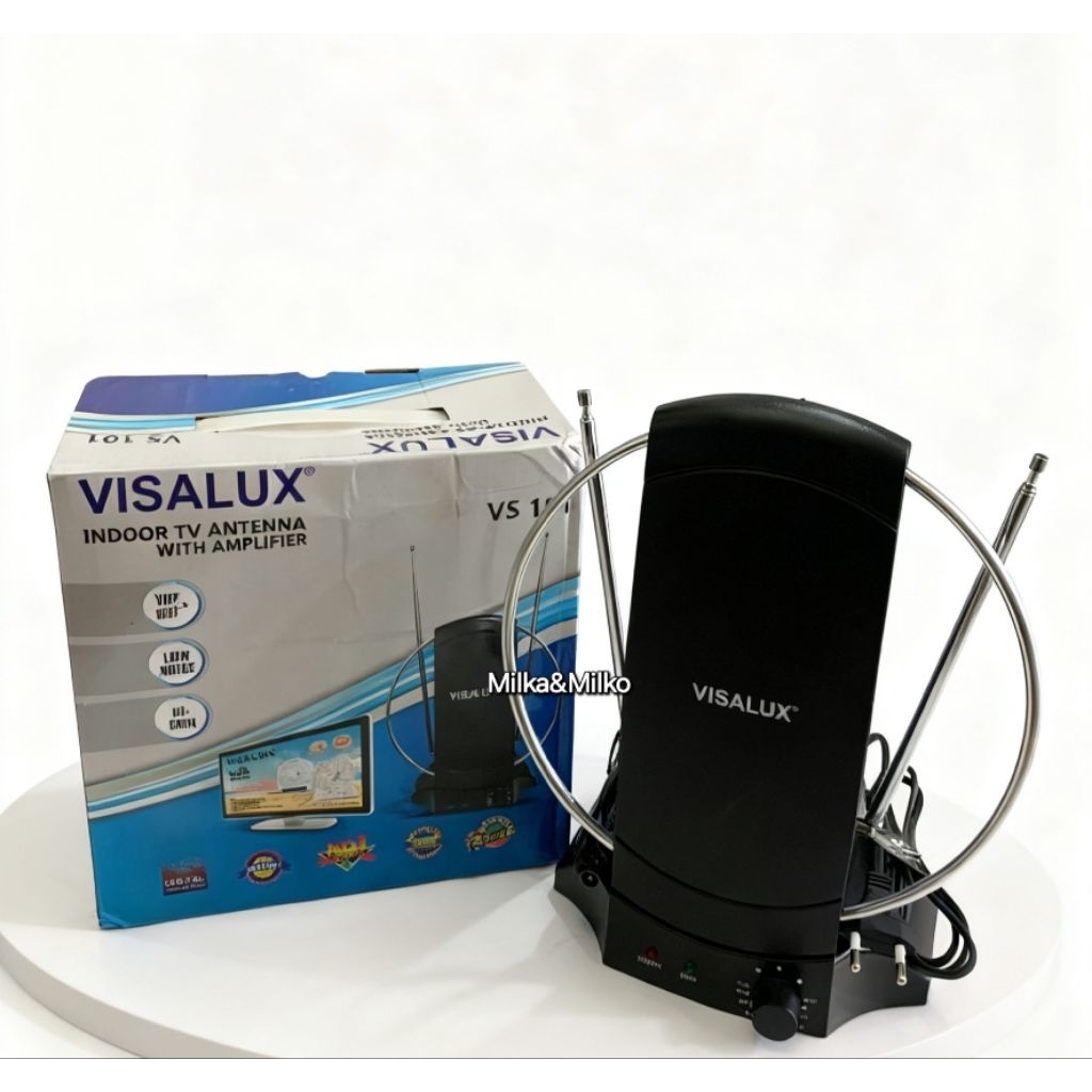 antena TV dalam ruangan Visalux VS 101 dengan penguat sinyal/Antena TV Indoor Visalux VS 101