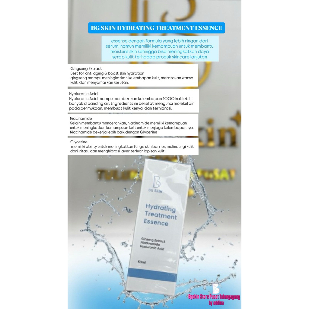 BG SKIN [ORIGINAL100%] Hydrating Treatment Essence | HTE BG Skin | BG Skin Store Tulungagung Pusat