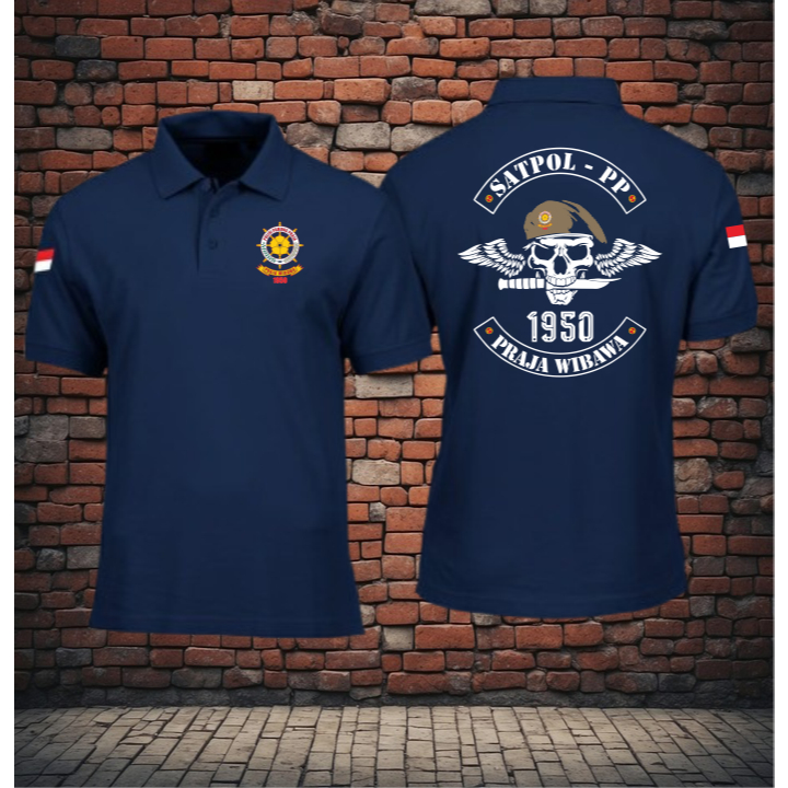 Kaos kerah POL PP LENGAN PENDEK TERBARU-T-Shirt satpol pp