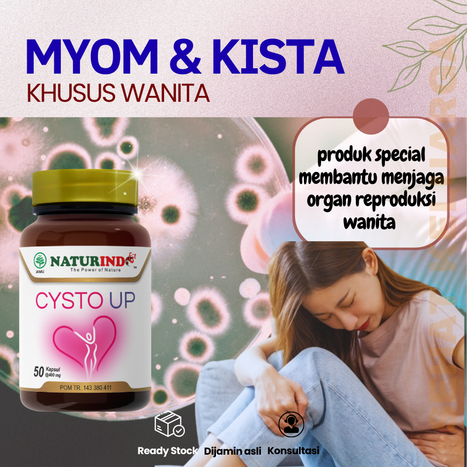 CYSTO UP HERBAL KISTA MIOM ENDOMITRIOSIS PCOS SERVIC BENJOLAN BARTHOLIN MYOM KISTA