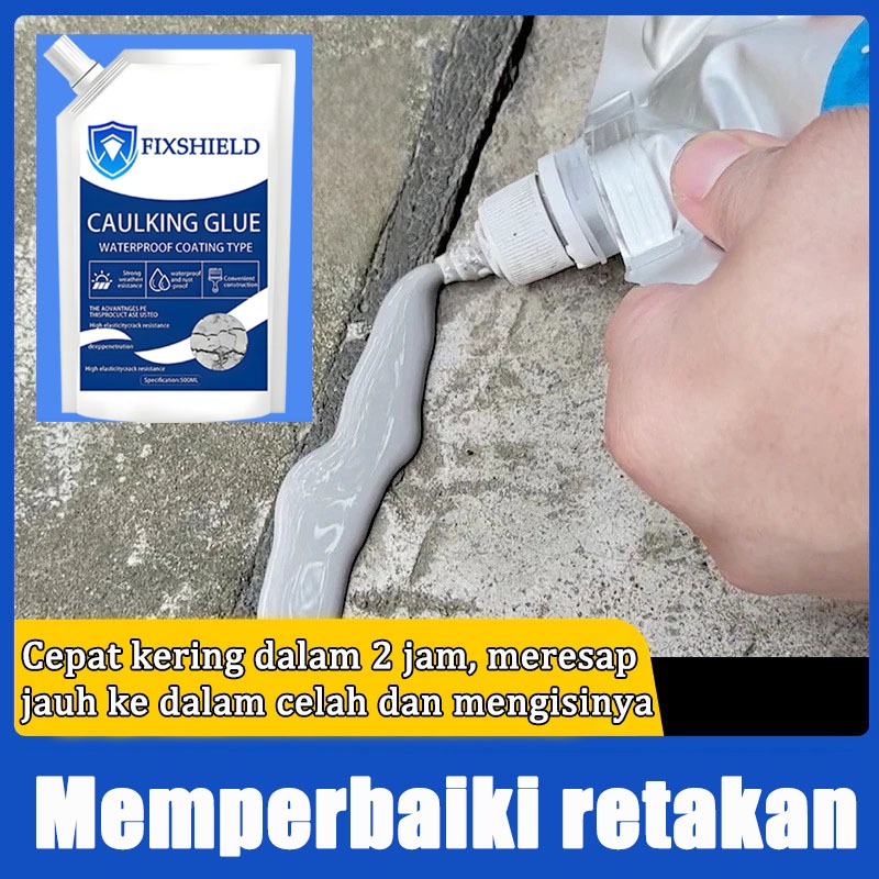Lem Penambal Retakan Tanah Atap/Lem Khusus Retak Beton/Lem Perbaikan Atap Anti Air/Dapat Mencegah Ke