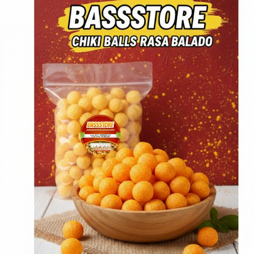 Snack Chiki Balls BALADO Chiki Balls Nana Chiki Balls Balado Chiki Balls Jumbo 250 gr 500 gr 1 kg