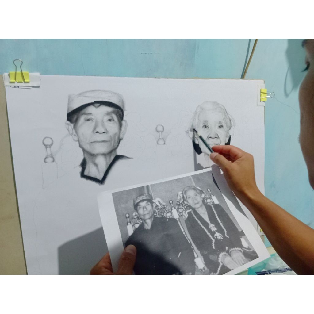 [PO] Lukis Wajah Hitam Putih - Sketsa Wajah Hitam Putih