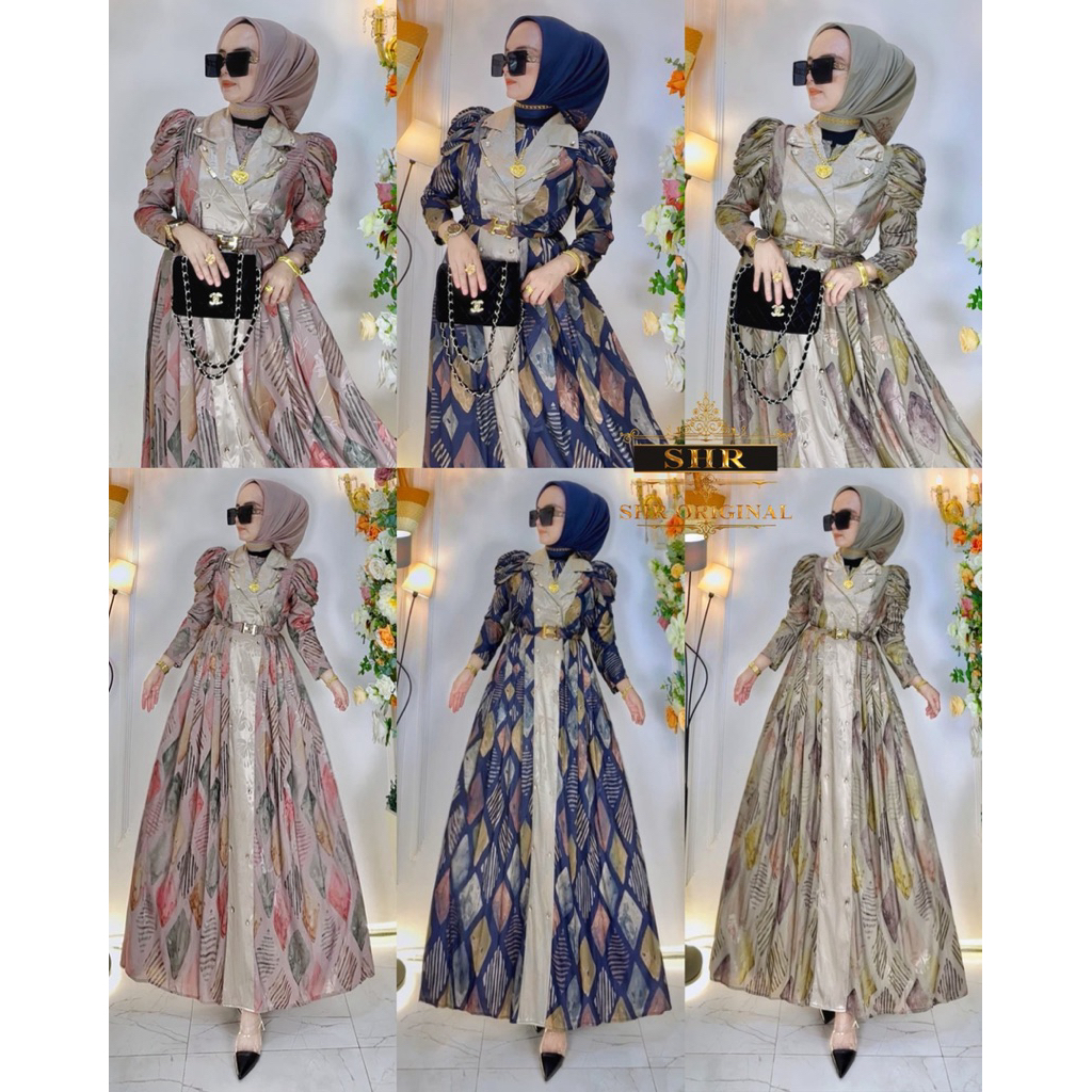 SHR NEWREADY READY MAXI GAMIS INCES BLAZER SUTRA BY SHR ORI