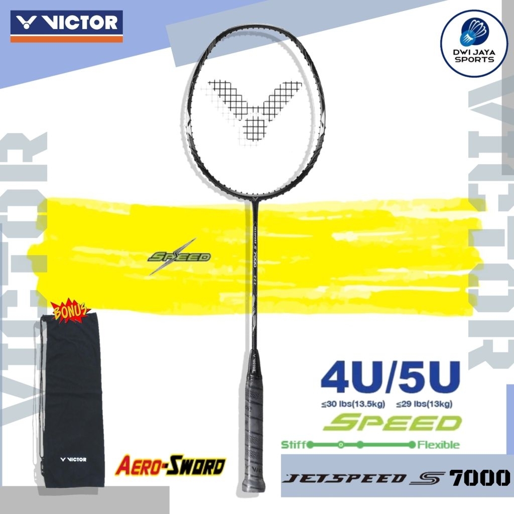 Raket badminton victor jetspeed s 7000 c | victor jetspeed 7000 | victor js 7000 c