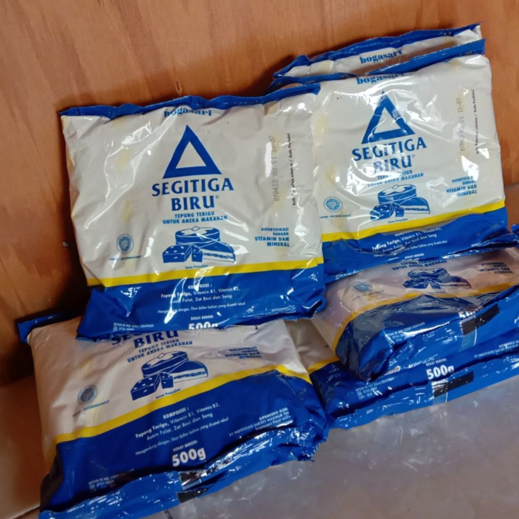 BOGASARI SEGITIGA BIRU, SEGITIGA BIRU TEPUNG TERIGU 500Gr